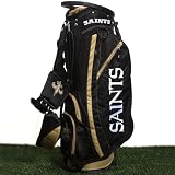 NFL New Orleans Saints Black-Gold Fairway Stand Golf Bag