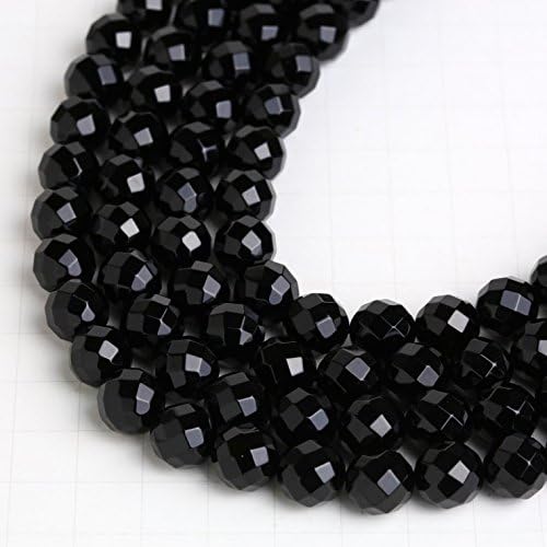 Natural Onyx Gemstone Round Cut Beads 10mm 15" Strand 1Pcs 64 Face Cut #A0000210