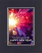 Happy New Year - Psalm 68:3 . . . 8 x 10 Inches Biblical/Religious Verses set in Double Beveled Matting - A Timeless and Priceless Poetry Keepsake Collection