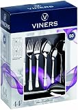 Viners Rattail 44-Piece Cutlery Set, Gift Boxed