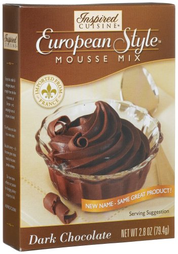 Inspired Cuisine Mousse Mix Dark Chocolate, 2.8 Ounce Boxes (Pack of 8) by Inspired Cuisine