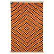 EXP 5' x 2'6" Hand-Knotted Tibetan Diamond Infinity Wool Area Rug