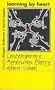 Learning by Heart: Contemporary American Poetry about School