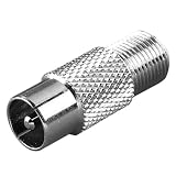 Produkt-Bild: Vivanco SAT Adapter, F-Kupplung <-> Koaxstecker