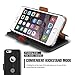 iPhone 6S Plus Case, Verus [Dandy Klop][Black] - [Leather Wallet][Card Slot][Kickstand] for Apple iPhone 6 6S Plus 5.5