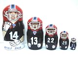 Buffalo Bills NFL Football or any team Russian Nesting doll 5 pcs / 6 in