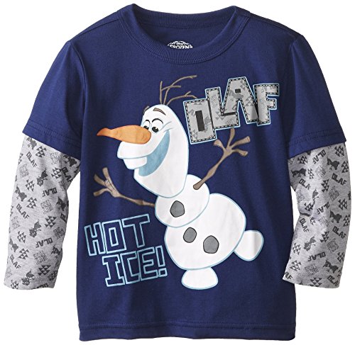 Disney Frozen Boys' Olaf Hot Ice Pattern Long Sleeve Two-Er