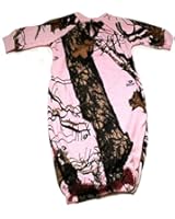 Mossy Oak Pink Camo Infant/Baby Sleeper Gown Newborn & 3/6M Made in the U.S.A
