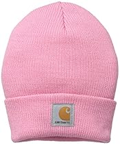 Carhartt Baby Girls' Acrylic Watch Hat, Rosebloom, Toddler
