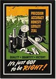 Framed Art Poster 20x30, Quality + Quantity = Victory