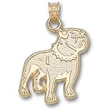 Univ Of Georgia New Standing Bulldog Pendant (10kt)
