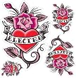 Electra Heart Rose Tattoo Decal Stickers Bike Bicycle