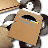 Wrapro 7 Inch Vinyl Record Mailers - Packaging for 1 to 16 Single Records [ Pack 25 ]