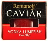 Romanoff Caviar Vodka Red Lumpfish Caviar, 2-Ounce Jars (Pack of 4)