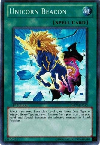 Yu-Gi-Oh! - Unicorn Beacon (DREV-EN055) - Duelist Revolution - 1st Edition - Super Rare