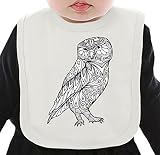 Tribal owl ネクタイを有する有機ビブ Medium