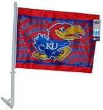 NCAA Kansas Jayhawks Car Flag Wrap