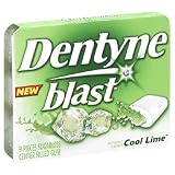 Dentyne Blast Cool Lime,     9-Count Packages (Pack of 20)
