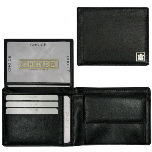 Scheintasche, Geldbörse, Geldtasche, schwarz, Lammnappa