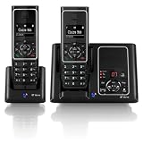 BT Verve 450 DECT Twin Digital Cordless Telephone with Answering Machine - Black