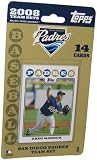 Topps MLB Baseball Cards 2008 San Diego Padres 14 Card Team Set