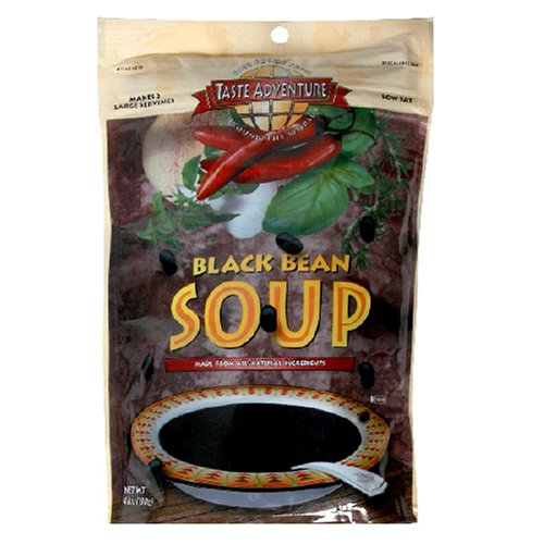 Taste Adventure Soup, Black Bean, 4.6-Ounce Pouches (Pack of 12) by Taste Adventure