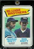 1977 Topps # 631 Brett Brothers Kansas City Royals Baseball Card