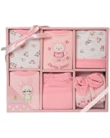 Big Oshi Baby 6 Piece Gift Set: Onesie, T-shirt, Bib, Pants, Booties, Hat