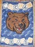 UCLA BRUINS 36 x 48 Triple Woven Jacquard BABY KNIT THROW BLANKET