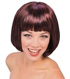 Super Model Wig in Red with Black