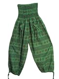 Womens Om & Sanskrit Bohemian Hippie Harem Pants