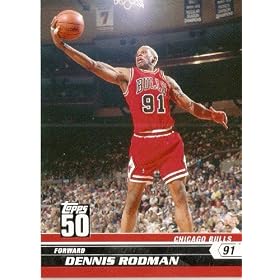 2007 08 Topps 50th Anniversary Limited Edition # 29 Dennis Rodman / Chicago Bulls / NBA Basketball Trading Cards in a Protective Screw Down Display Case 2007-08 (2008) Topps 50th Anniversary Limited Edition # 29 Dennis Rodman / Chicago Bulls / NBA Basketball Trading Cards in a Protective Screw Down Display Case