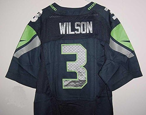 Russell Wilson Seattle Seahawks Blue Jersey 52 XXL