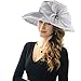Acecharming Women Organza Kentucky Derby Fascinator Lady Cocktail Tea Party Church Wedding Bridal Flower Hat