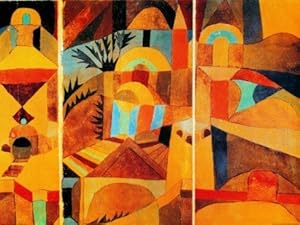 Posters: Paul Klee Poster Reproduction - Le Jardin Du Temple I (80 x 60