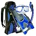 U.S. Divers Adult Sideview Purge LX Mask/Paradise Dry LX Snorkel/Hingeflex II Fins/Pro Bag