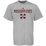 adidas Mississippi State Bulldogs Ash Youth Logo T-shirt
