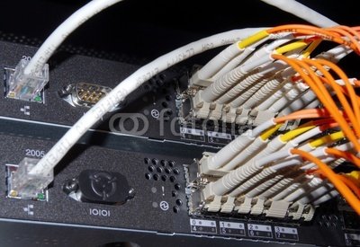 Wallmonkeys Peel and Stick Wall Decals - Datacenter Gigabit Ethernet Hightech Switch - 48W x 33H Removable Graphic