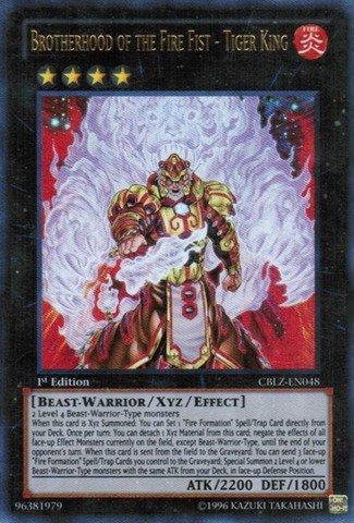 Yu-Gi-Oh! - Brotherhood of the Fire Fist - Tiger King (CBLZ-EN048) - Cosmo Blazer - 1st Edition - Ultra Rare On Sale
