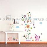 Easy Instant Decoration Wall Sticker Decal - Patches Pets and Flowers