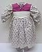 Period Styled Floral Doll Dress for 18