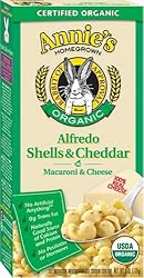 Annie's Homegrown Organic Alfredo Shells & Cheddar, 6-Ounce Boxes (Pack of 12)