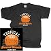 Sports : T-Shirt Tropical Vibe, schwarz