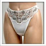 Venus 2 Pack Ivory Sexy Floral Thong Panty #8060 sz S