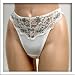  : Venus 2 Pack Ivory Sexy Floral Thong Panty #8060 sz S