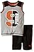 PUMA Little Boys' Active Tank and Short Set, Black, 5