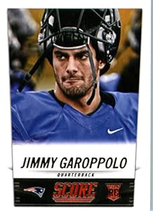 2014 Score Football Card #386 Jimmy Garoppolo - New England Patriots NFL Rookie Card