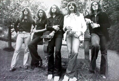 J-1749 Deep Purple English Rock Band Formed in Hertford Hard Rock Music Wall Decoration Poster Size 35"x24"