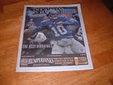 Eli Manning-New York Giants Quarterback on cover of Sports Page Weekly, January 27-February 2, 2012 Super Bowl Preview Issue