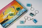 Kitchen & Housewares : Glass Dolphin Keyring 12/Display